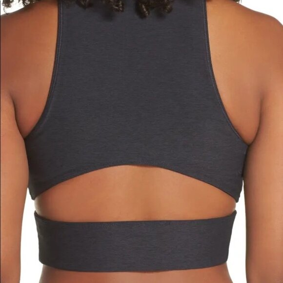 Outdoor Voices Slashback Charcoal Gray Crop Top Sports Bra - S - Picture 4 of 12